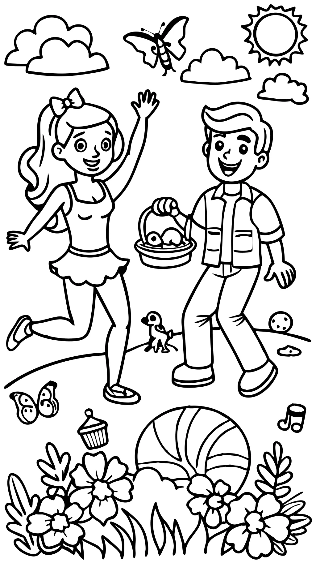 coloriage ken et barbie